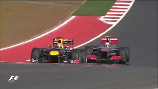 Hamilton Hunts Down Vettel In Austin | 2012 US Grand Prix