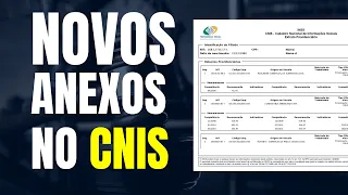 INSS: NOVIDADES / REQUERIMENTOS DE INCLUSÃO, ALTERAÇÃO OU EXCLUSÃO DAS INFORMAÇÕES NO CNIS