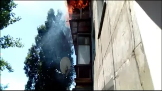 Как вспыхнул пожар на ул. Букина в Новой Каховке - 2