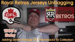 Royal Retro Jerseys Unbagging | Adding Seven Vintage CFL Throwbacks To Collection