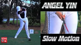 ANGEL YIN - HANDS AT IMPACT (CLOSE UP SLOW MOTION) DRIVER GOLF SWING CME TIBURON 1080 HD