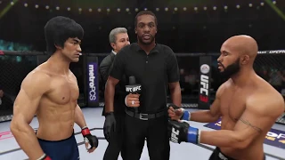 Bruce Lee vs. Demetrious Johnson (EA Sports UFC 3) - CPU vs. CPU - Crazy UFC 👊🤪