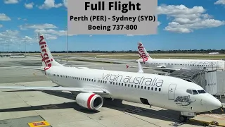 Full Flight / Perth to Sydney / Boeing 737-800 Virgin Australia / 4K