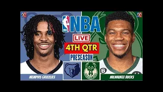 Memphis Grizzlies vs Milwaukee Bucks Full Game Highlights 4th QTR | NBA Preseason 2022-2023