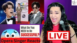 DIMASH KUDAIBERGEN - The Story of One Sky and Diva Dance + Confessa  | Opera Singer REACTS LIVE 👀