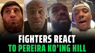 UFC 300: Fighters react to Alex Peireira’s knockout of Jamahal Hill