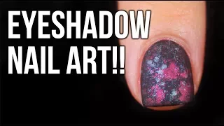 Nail Art Using EYESHADOW: Splatter Manicure Tutorial || KELLI MARISSA