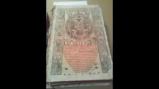 1542 Las Siete partidas de Alfonso X el Sabio. Guillermo Millis Medina del Campo. Libro gótico.