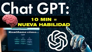 ¿Cómo usar Chat GPT para aprender CUALQUIER habilidad rápido (Tutorial)