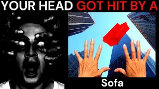 Mr Incredible Becoming Uncanny meme (Your head got hit by a) | 50+ phases