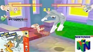 Tom and Jerry in Fists of Furry (2000) Nintendo 64 Gameplay in HD (Project 64)