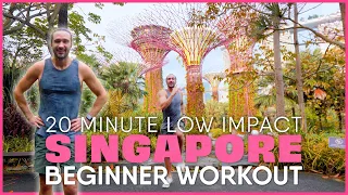 SCENES! Bodyweight Low-Impact Workout at Gardens By The Bay - Singapore | Joe Wicks Workouts