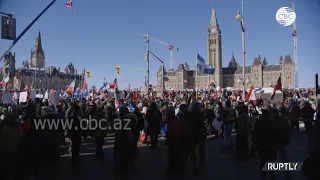 Акция протеста в Канаде