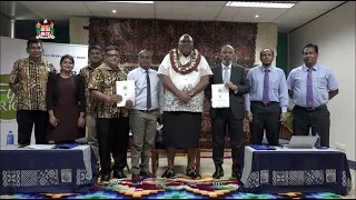 Fijian President officiates at the Fiji Development Bank's New Financial Solution for Rice Farming.