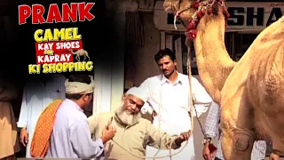 PRANK - Camel Kay Shoes aur Kapray Ki Shopping | Hanif Raja