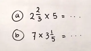 Perkalian Pecahan Campuran dengan Bilangan Bulat dan Sebaliknya | Matematika SD