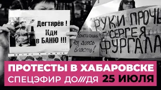 Протесты в Хабаровске, 25 июля. Прямая трансляция Дождя