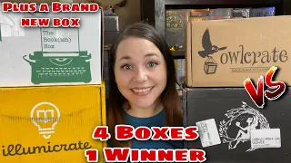 BOOK BOX BATTLE | Illumicrate Vs. FairyLoot  Vs. The Bookish Box Vs. OwlCrate | February 2021