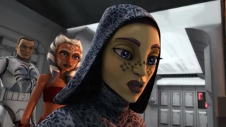 Clone Wars - Anakin's Vader comes out when he tries to save Ahsoka & Barriss