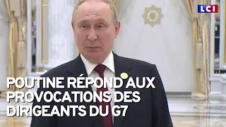 Vladimir Poutine répond aux moqueries des dirigeants du G7