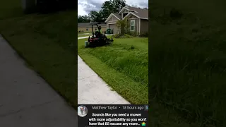 Dude's mad about my mower...