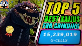 TOP 5 Best Kaijus For Farming G-Cells! [How To Get G-Cells Easy!] ||| Kaiju Universe
