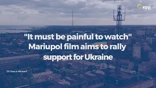 Oscar-winning documentary “20 Days in Mariupol” in the European Parliament.