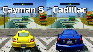 NFS Most Wanted: Porsche Cayman S vs Cadillac CTS - Drag Race