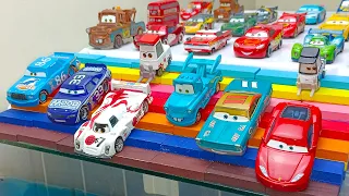 Looking For New Disney Pixar On The Rocky Roads : Lightning McQueen,  Tow Mater, Hudson Hornet, Flo