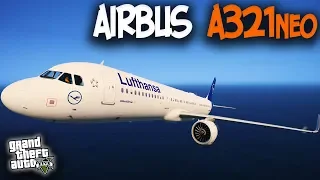 AIRBUS A321neo (ЭЙРБАС А321нео) - ГТА 5 МОДЫ (GTA 5 MODS) AIRBUS A321