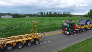 157 Tonnen vollverschlossenes Tragseil für die neue Seilbahn Zugspitze on the road