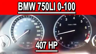 BMW 750LI new acceleration 0-100 km/h