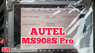 Citroen C4 Gearbox Programming Using Autel Maxisys MS908s Pro