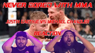 GLADIATORS in the wrong time! | Justin Gaethje vs Michael Chandler REACTION | UFC 268