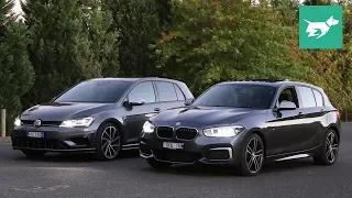 Volkswagen Golf R vs BMW M140i 2018 comparison review