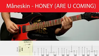 Måneskin - HONEY (ARE U COMING) Guitar Cover With Tabs And Backing Track(Standard)