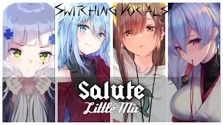 ✧Nightcore - Salute (Switching Vocals)(Lyrics)✧