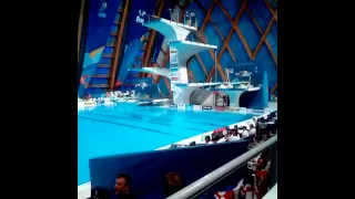 Прыжки в воду с 3-м. трамплина. Кузнецов и Захаров. полуфинал (прыжки №6) Kazan 2015