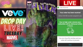 VeVe Drop Day LIVE - The Immortal Hulk #1 MARVEL Digital Comic NFT!