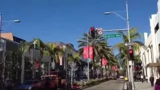 Last minute Christmas shoppers on Rodeo Drive.