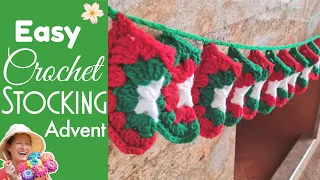 Crochet Christmas Advent Calendar Pattern - Mini Stocking