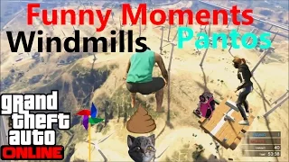 GTA 5 Online Funny Moments #1 Pantos Windmills!