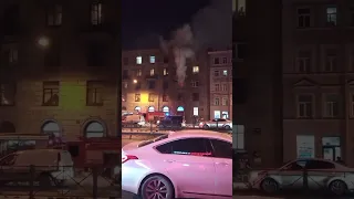 Пожар СПб Лиговский проспект