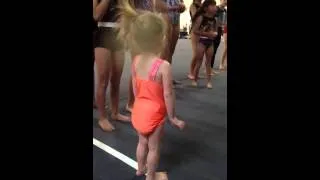 Two Year Old Roundoff Back Handspring