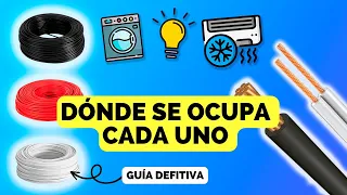 Calibres de cables para instalaciones eléctricas 💡 | dónde se ocupa cada uno.