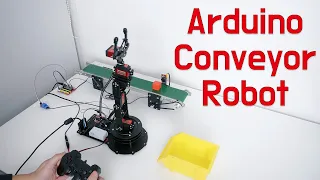 Arduino Conveyor belt Control and Robot Arm Automation Tutorial