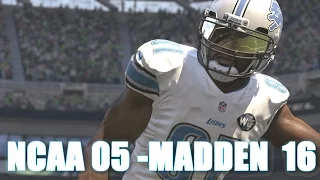 CALVIN JOHNSON THROUGH THE YEARS - NCAA FOOTBALL 05 - MADDEN 16