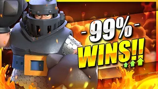 +1400 TROPHIES IN ONE HOUR!! BEST MEGA KNIGHT DECK IN CLASH ROYALE!! 🏆