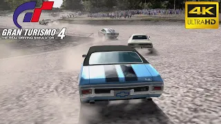 Gran Turismo 4 | American Muscle Dirt Rally Showdown | 4K60 Gameplay