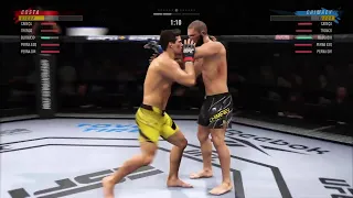 UFC 294 - Paulo Costa vs Khamzat Chimaev - CPU SIMULATION